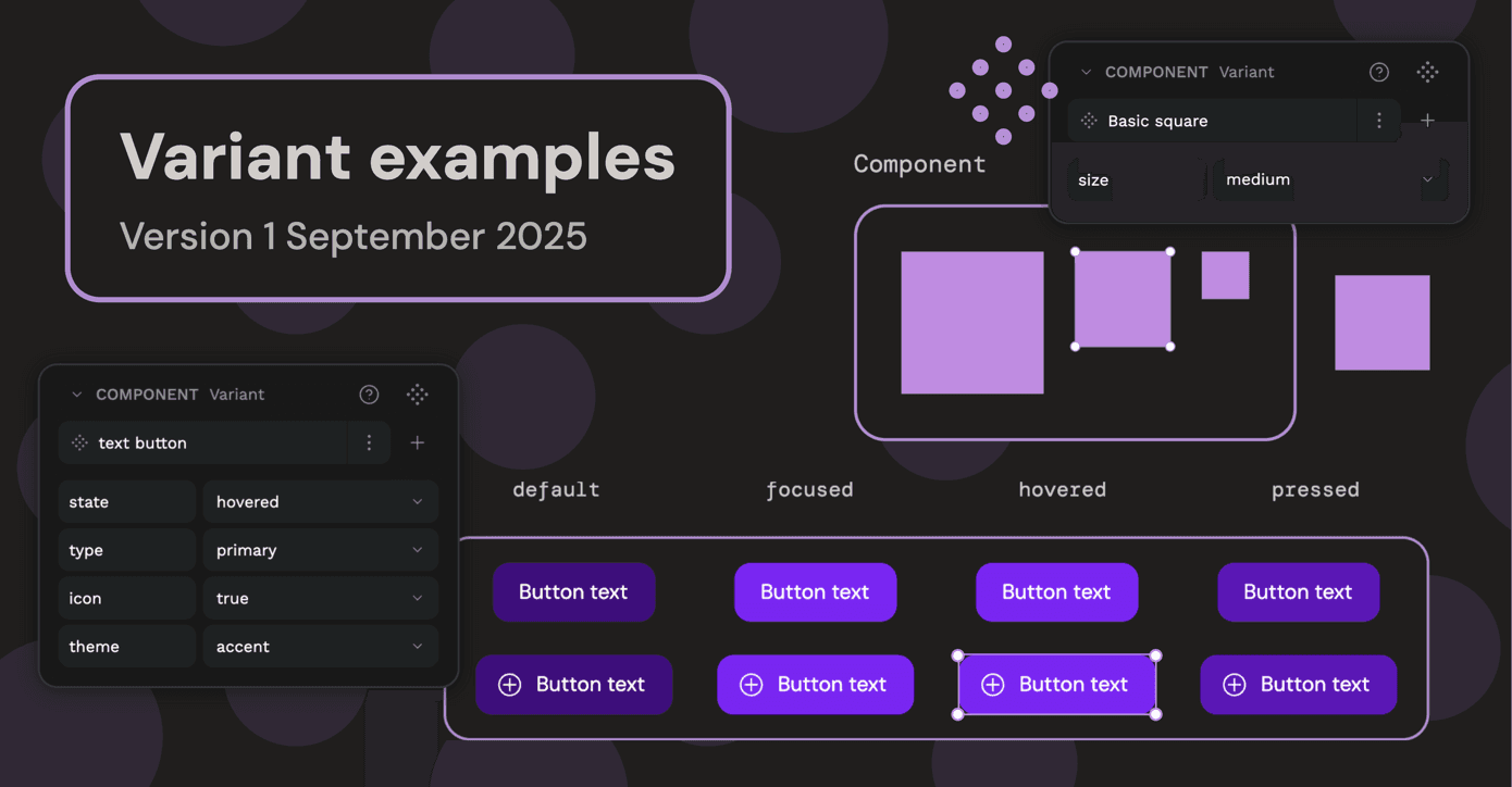 Variant examples preview