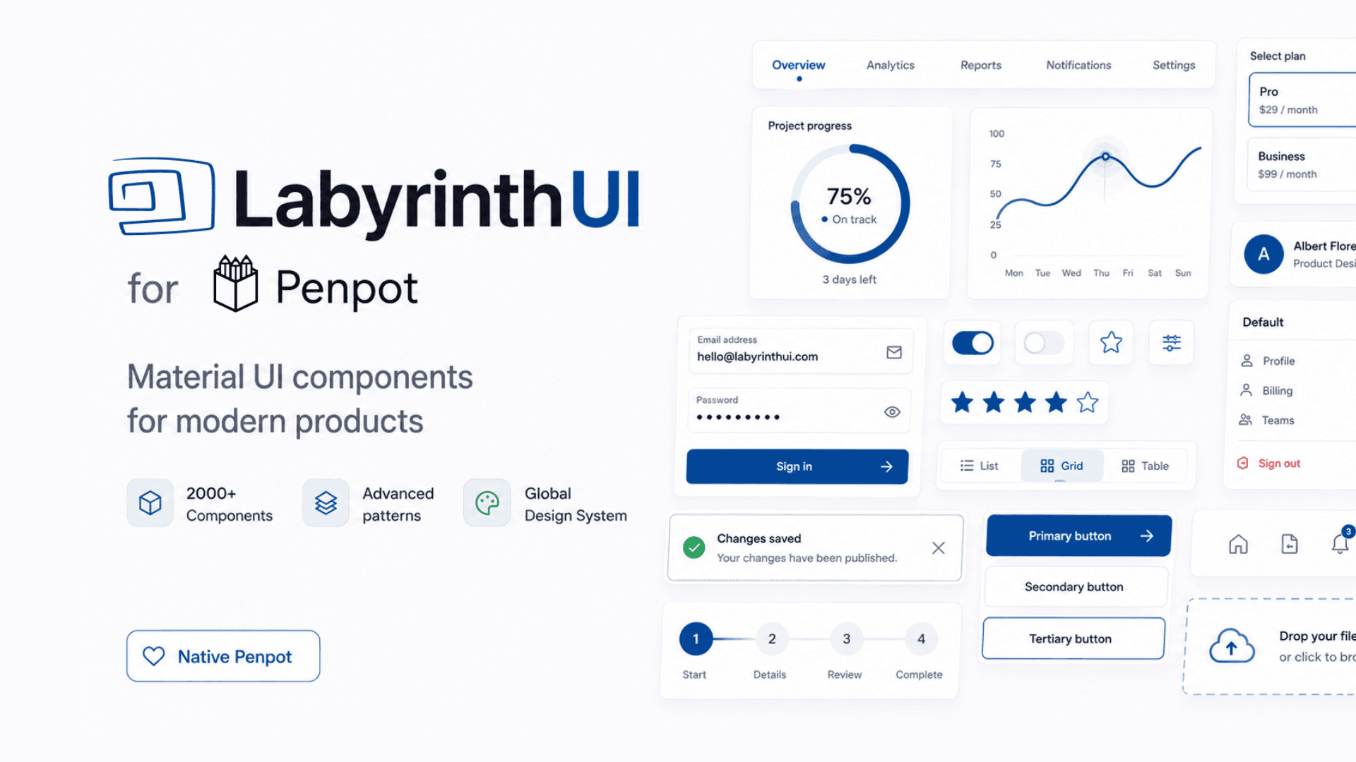 Labyrinth UI free kit preview