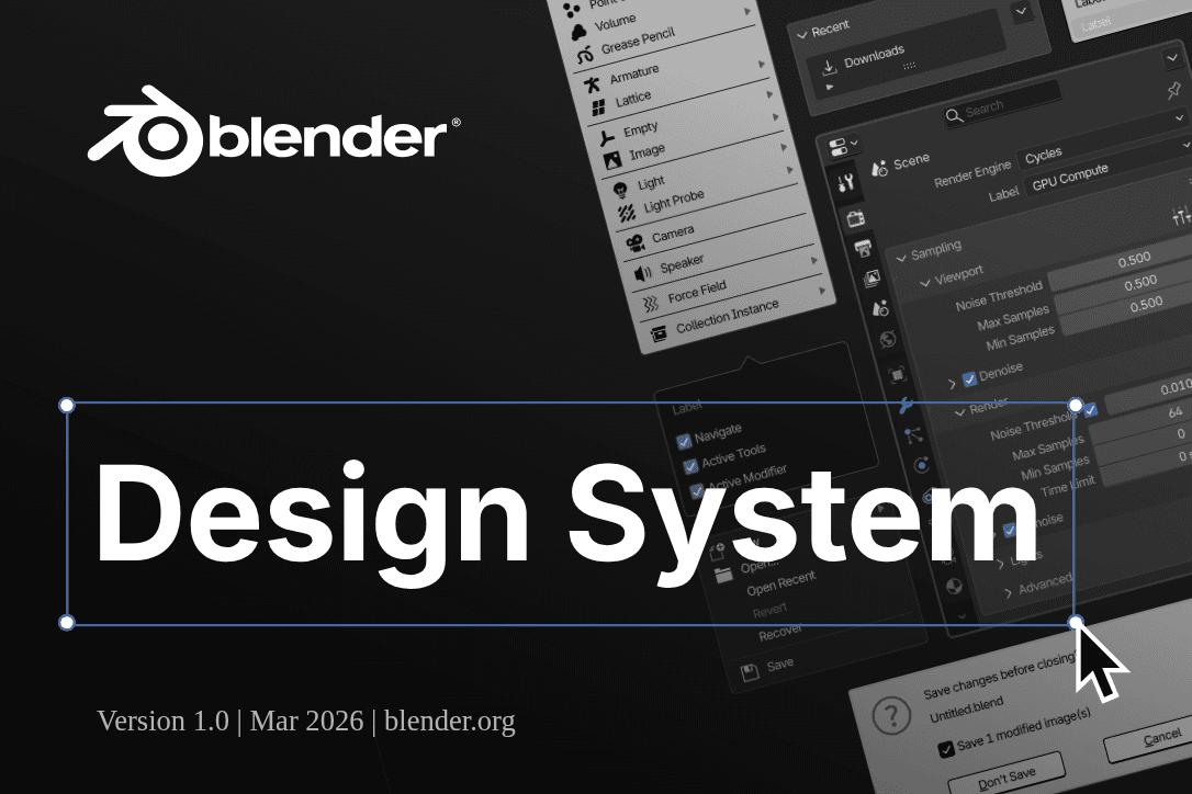 Blender Design System v1.0 preview