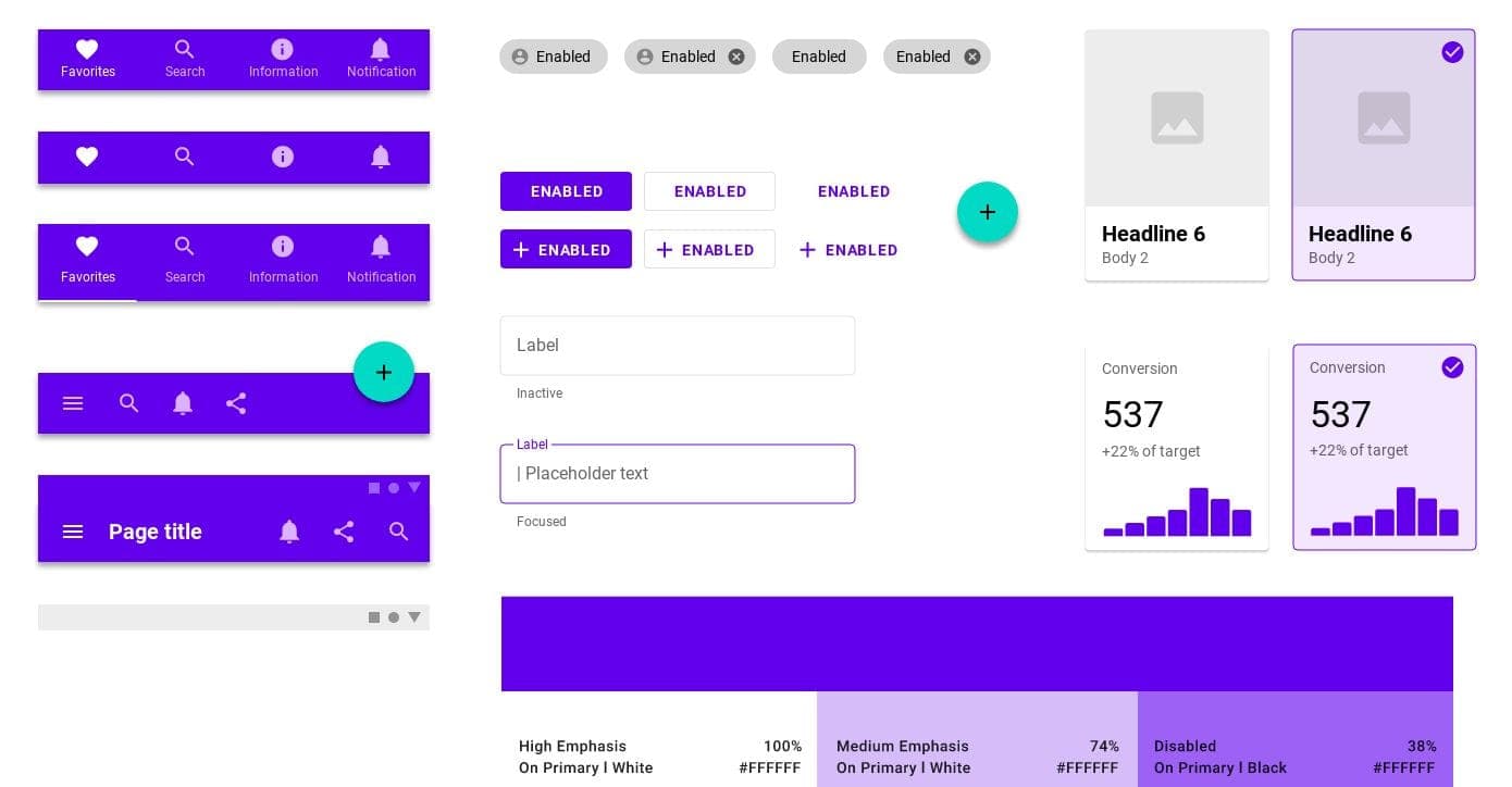 Material Design Baseline preview