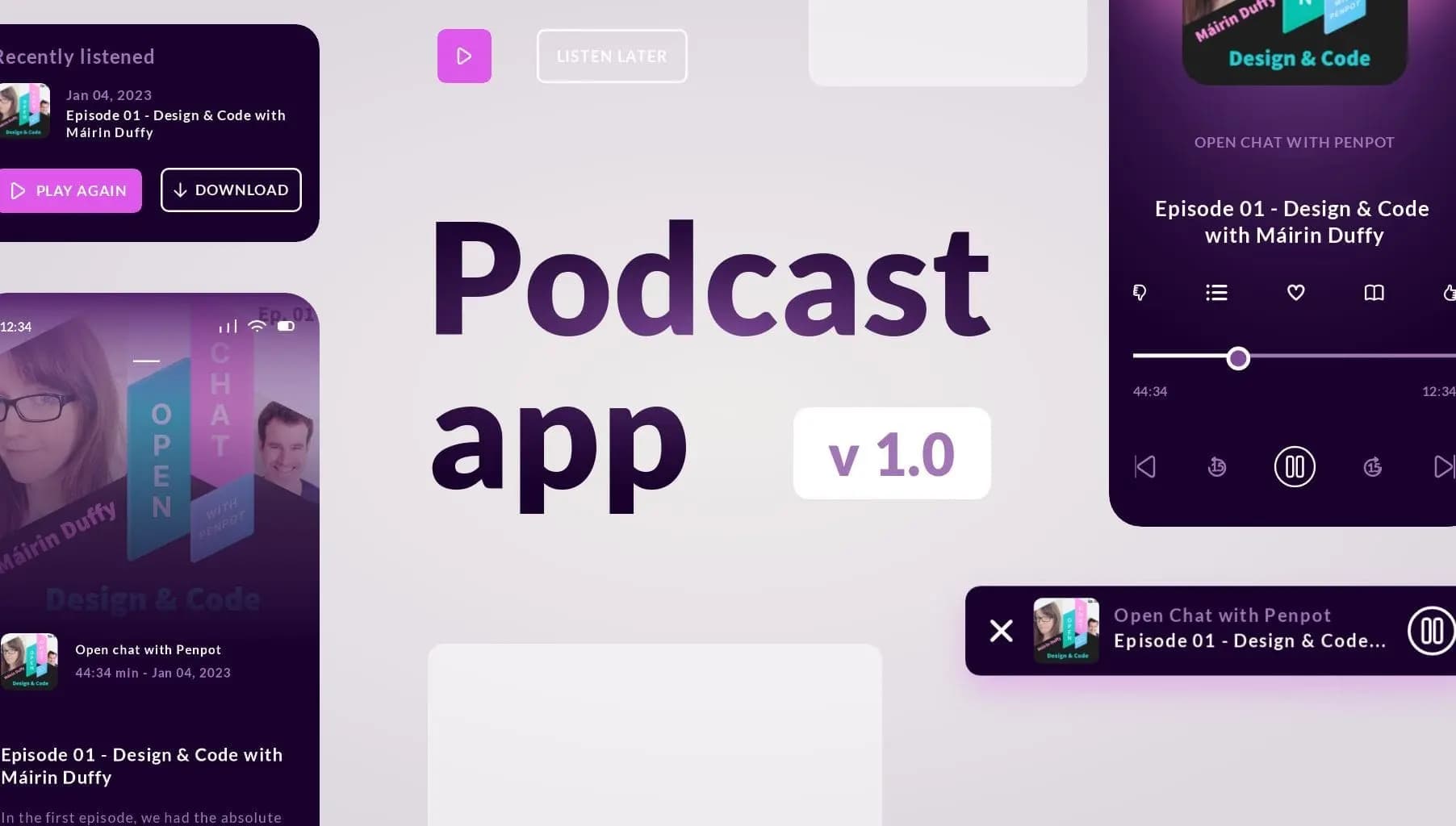 Podcast app preview