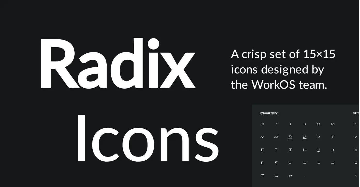 Radix UI icons preview