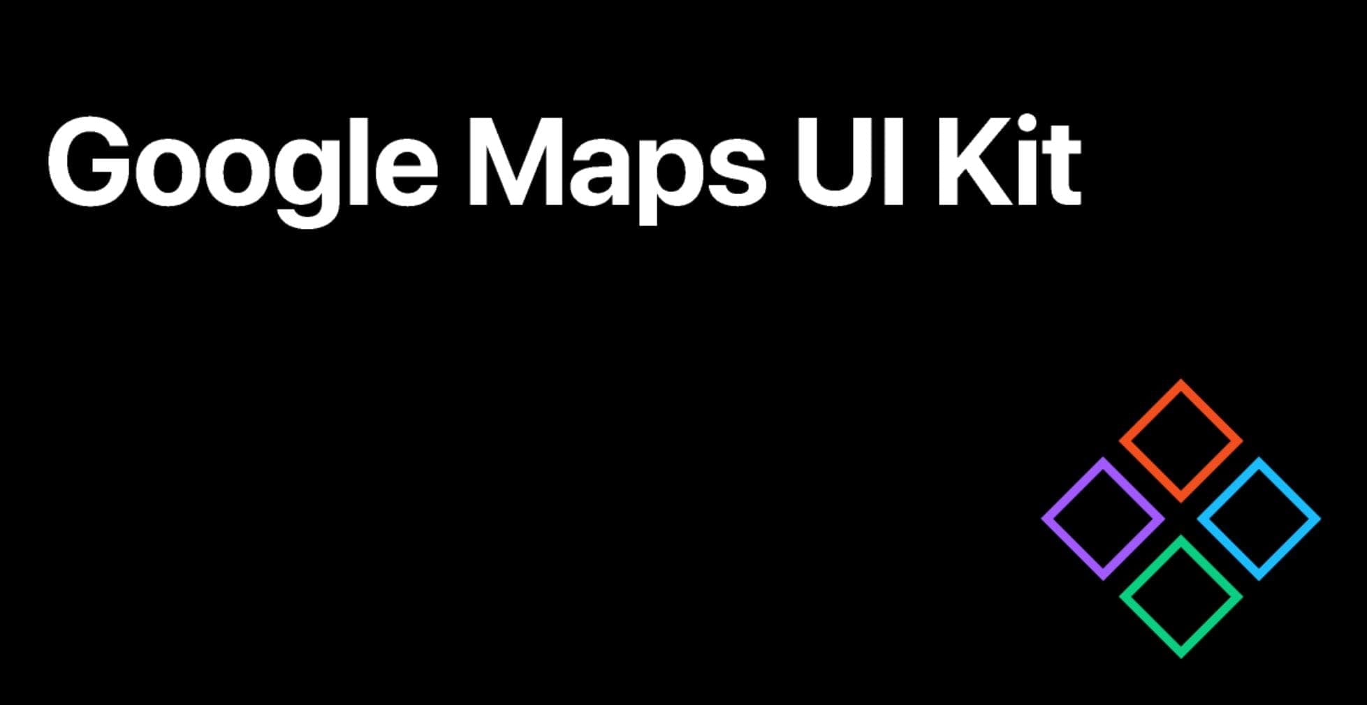 Google maps UI Kit preview
