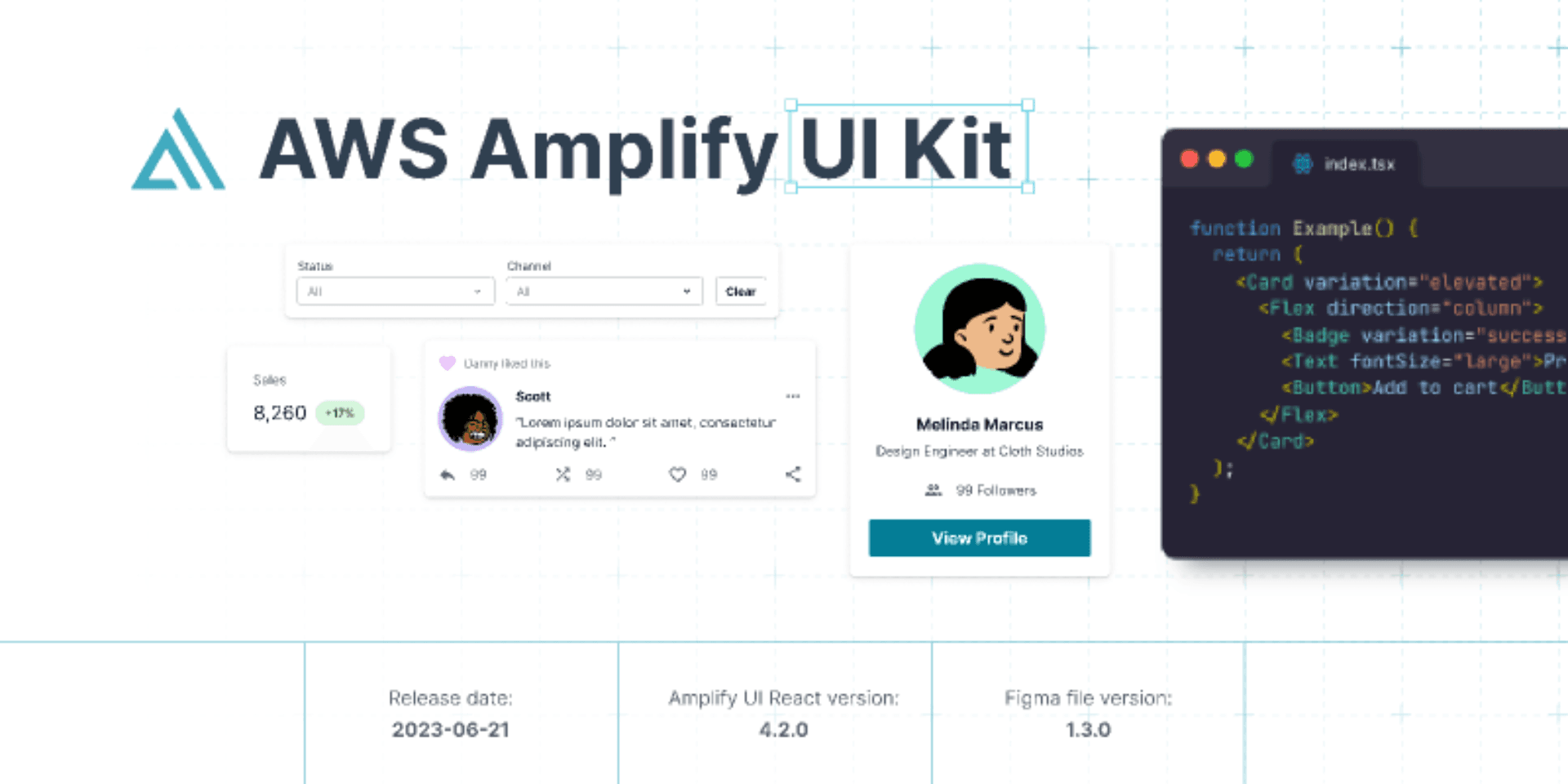 UI Kit for AWS Amplify preview