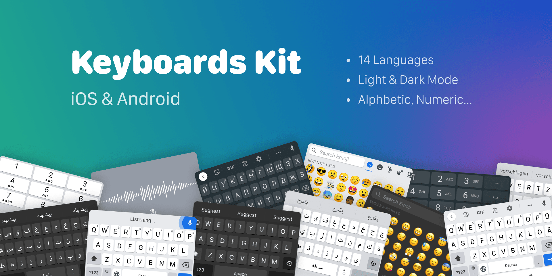 Android & iOS Keyboards Kit preview