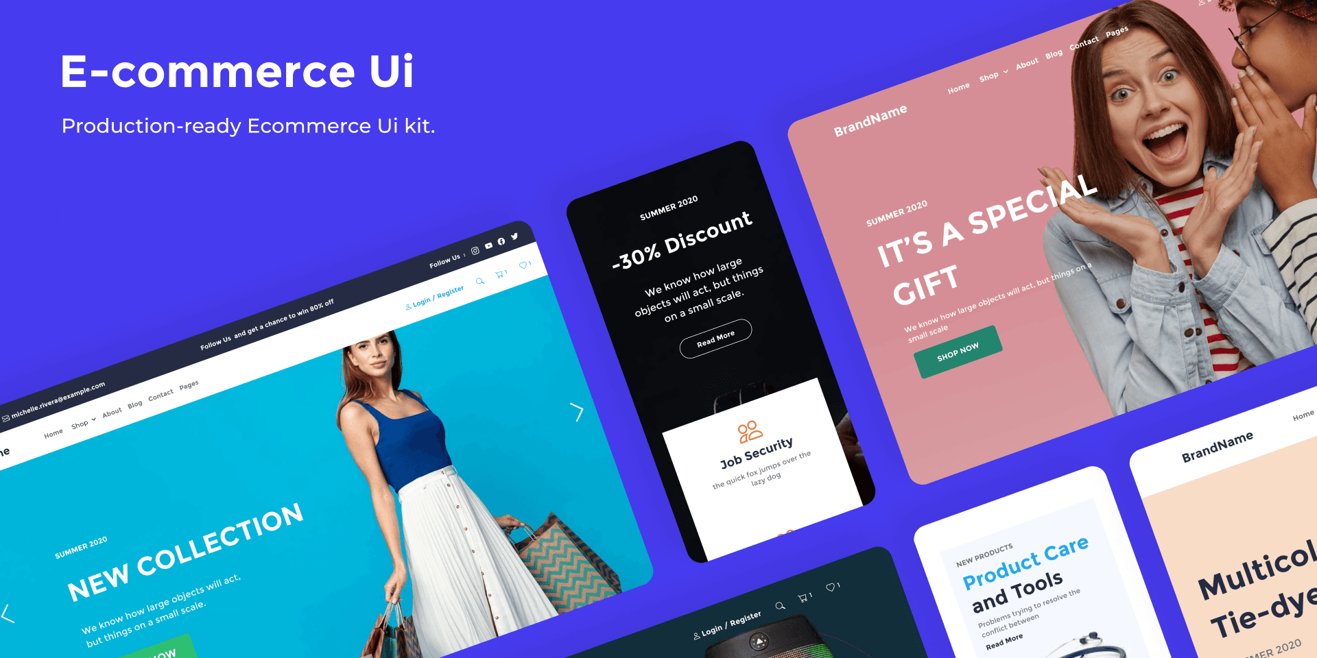 Ecommerce UI Kit (Demo Version) preview