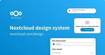 Nextcloud design system template available on Penpot's templates page
