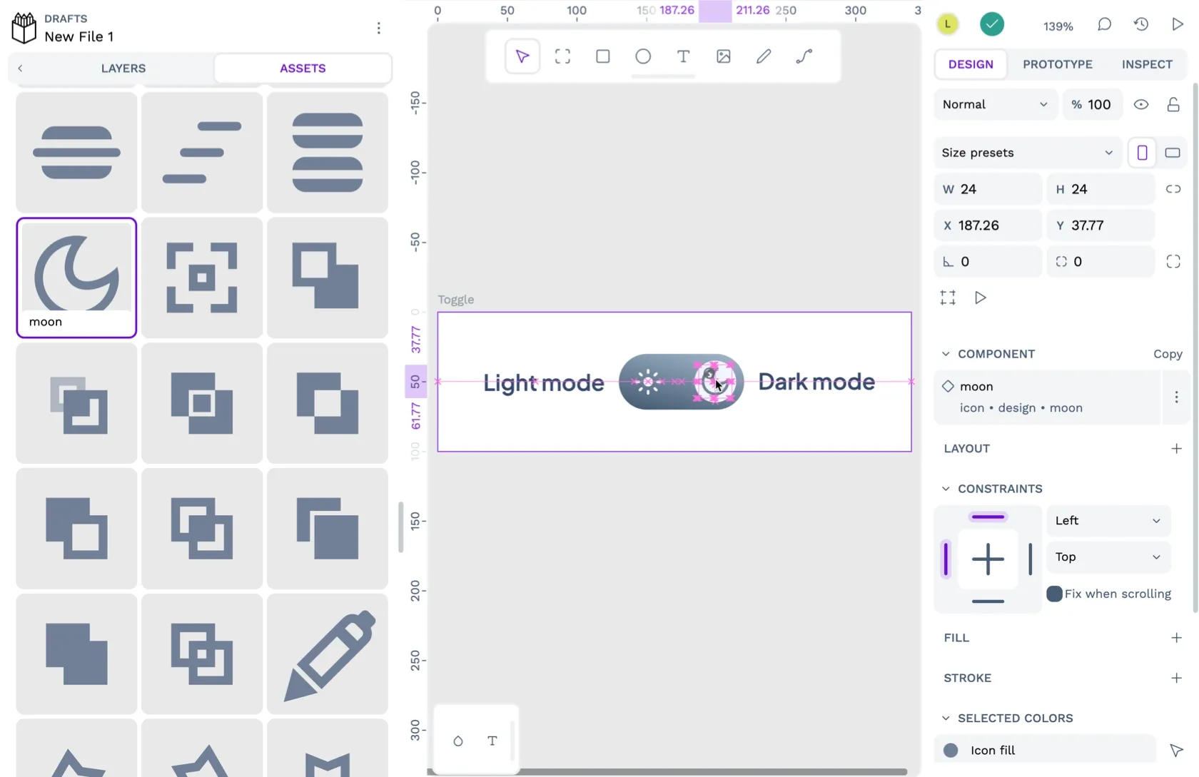 Tutorial: How to use icons from a shared icon library in Penpot