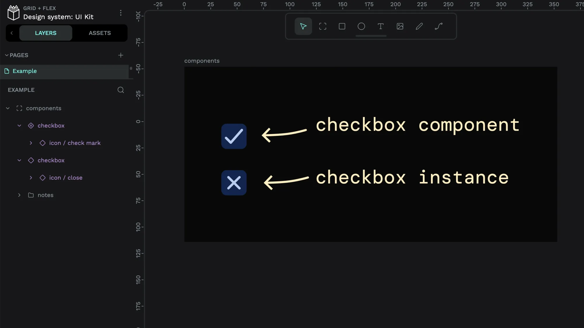 Tutorial: Create and share components in Penpot