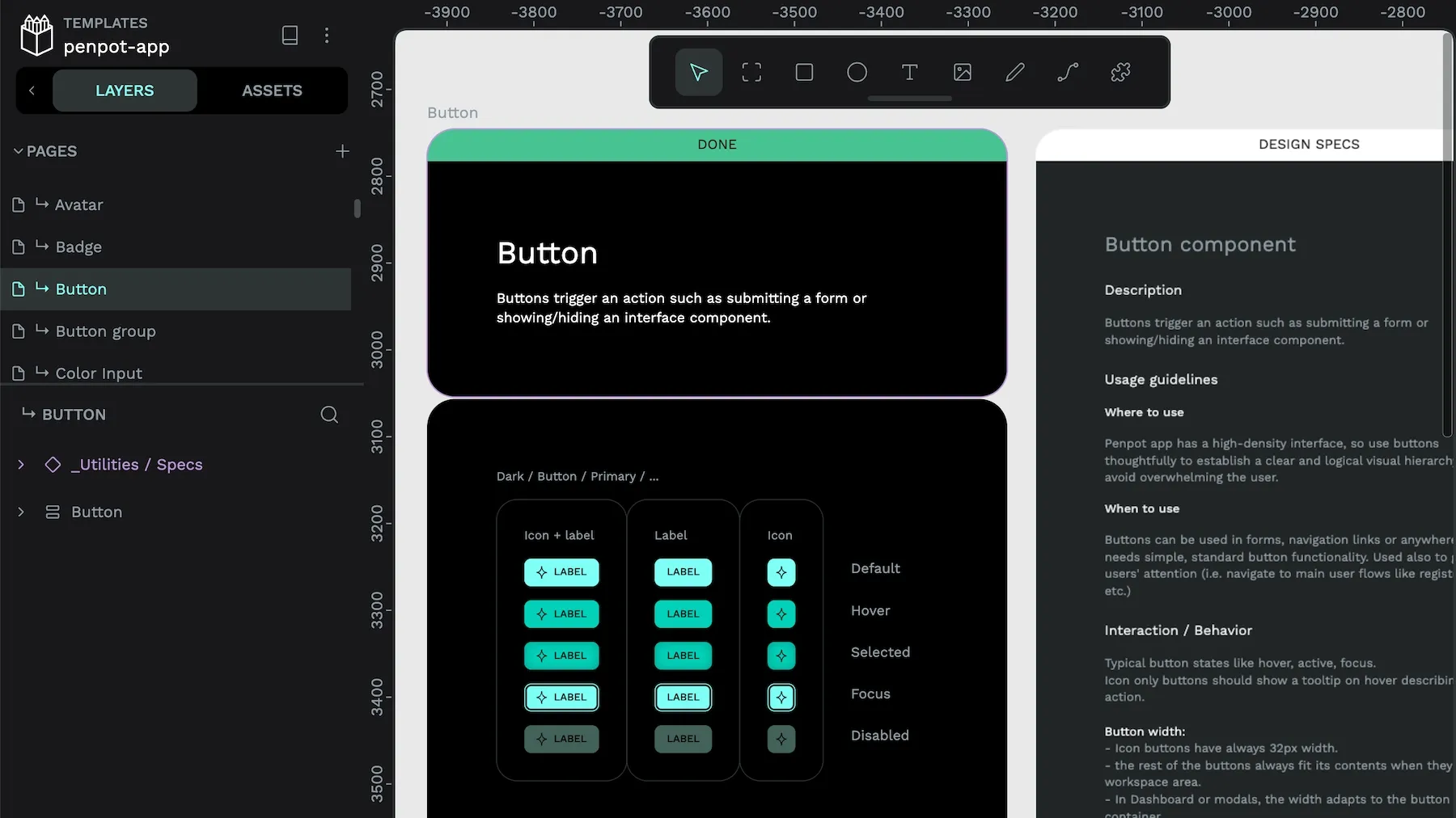 Design systems best practices with Penpot