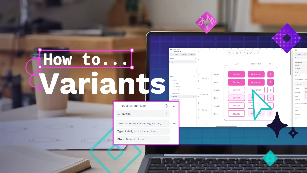 Tutorial: Creating and using component variants in Penpot