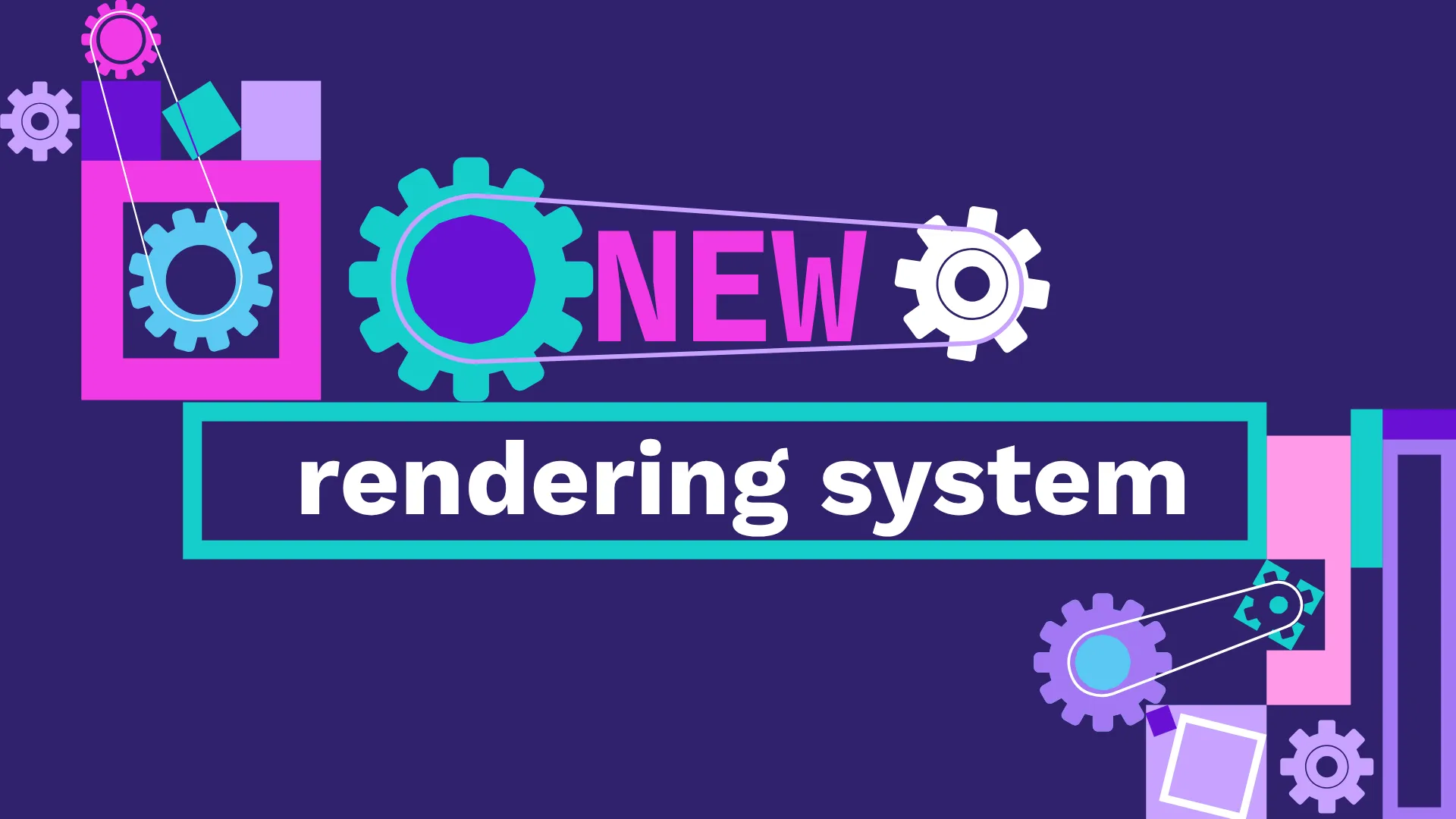 The image shows the title of the article in the middle , surrounded by a system of gears and pixel