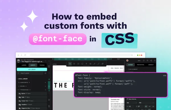 How to embed custom fonts with @font-face in CSS.