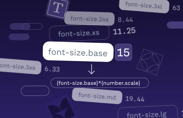 Using design tokens for a proportional typographic scale
