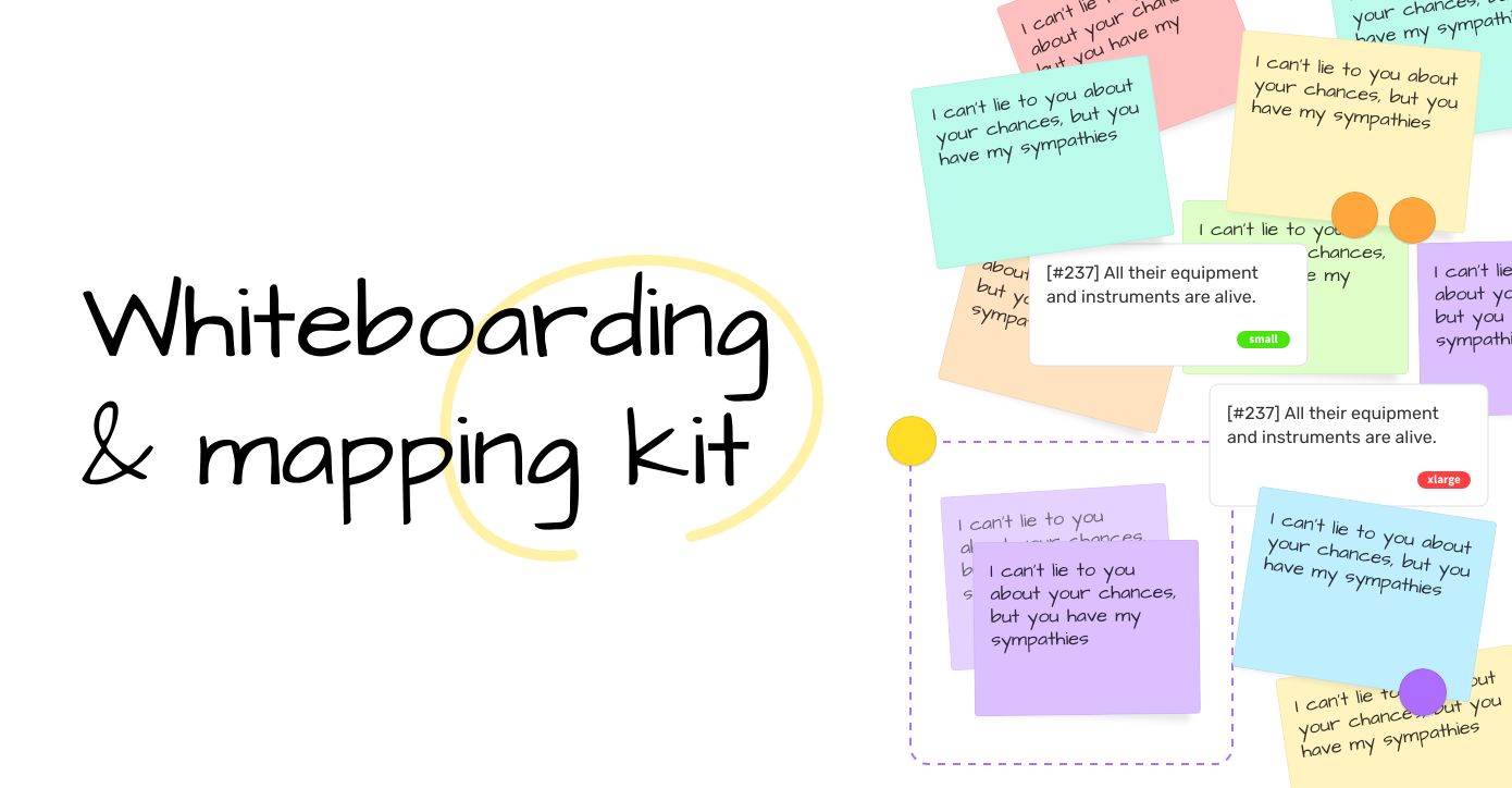 Whiteboarding & mapping kit